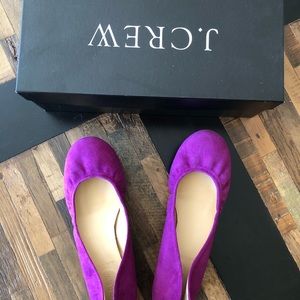 JCrew Ballet Flats. Size 7. Pink suede.